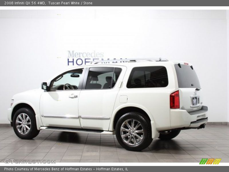 Tuscan Pearl White / Stone 2008 Infiniti QX 56 4WD