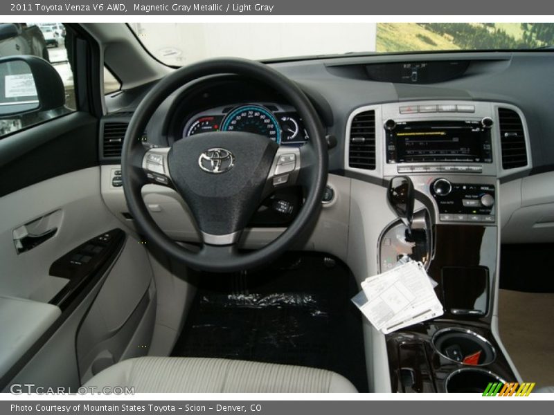 Magnetic Gray Metallic / Light Gray 2011 Toyota Venza V6 AWD