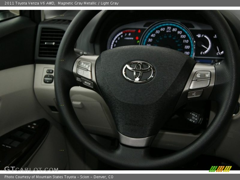 Magnetic Gray Metallic / Light Gray 2011 Toyota Venza V6 AWD