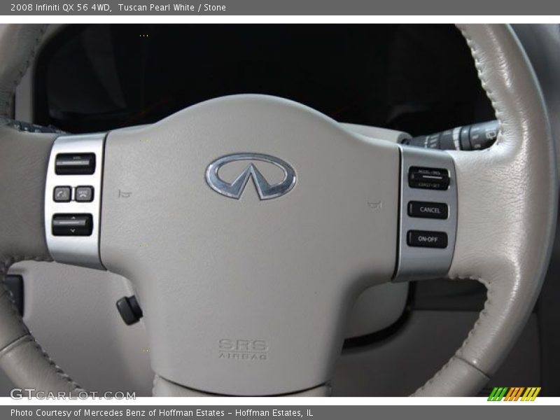 Tuscan Pearl White / Stone 2008 Infiniti QX 56 4WD