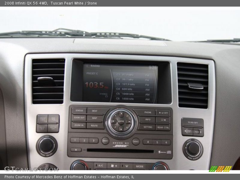 Tuscan Pearl White / Stone 2008 Infiniti QX 56 4WD