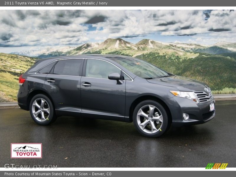 Magnetic Gray Metallic / Ivory 2011 Toyota Venza V6 AWD