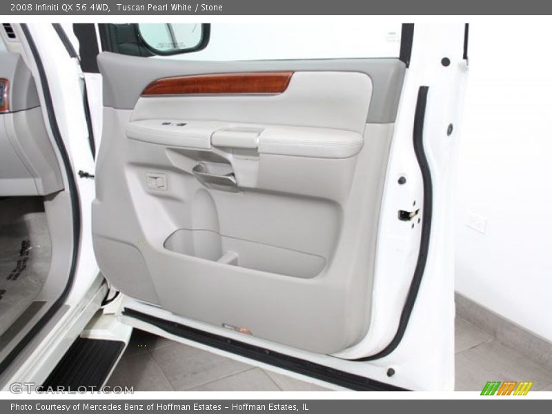 Tuscan Pearl White / Stone 2008 Infiniti QX 56 4WD