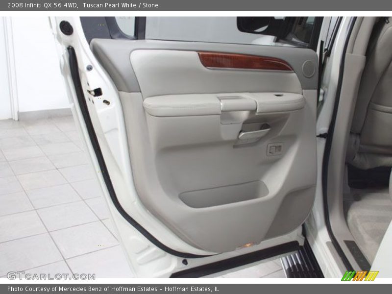 Tuscan Pearl White / Stone 2008 Infiniti QX 56 4WD