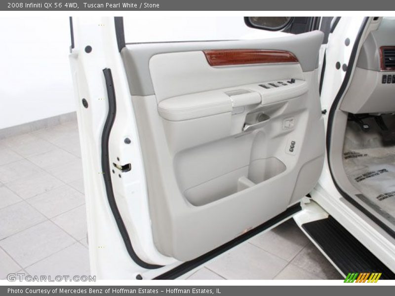 Tuscan Pearl White / Stone 2008 Infiniti QX 56 4WD