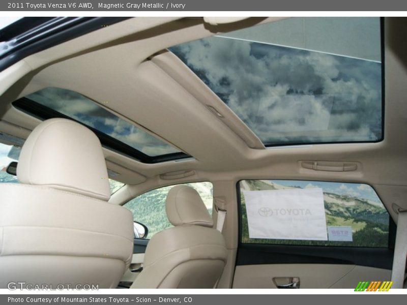 Magnetic Gray Metallic / Ivory 2011 Toyota Venza V6 AWD