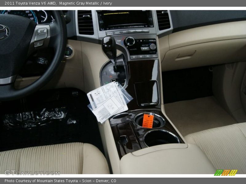 Magnetic Gray Metallic / Ivory 2011 Toyota Venza V6 AWD