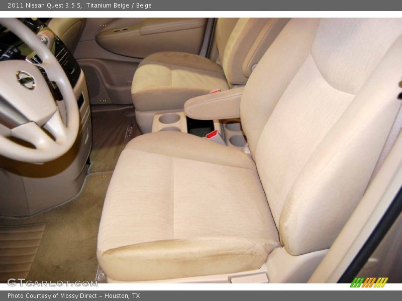  2011 Quest 3.5 S Beige Interior