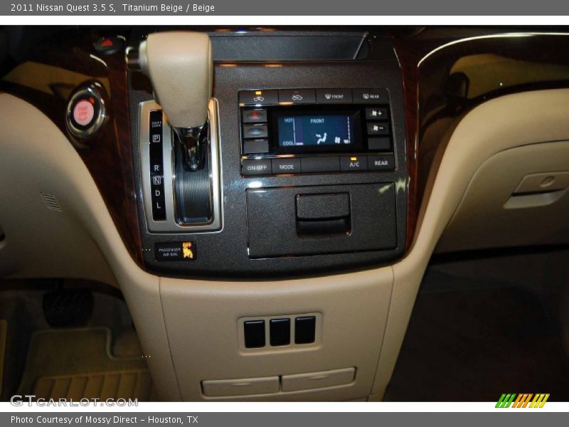  2011 Quest 3.5 S Xtronic CVT Automatic Shifter