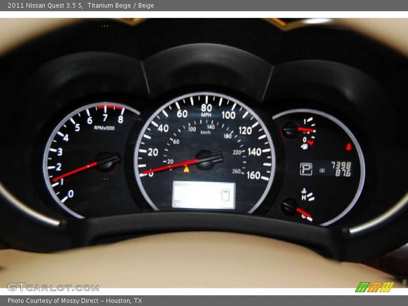  2011 Quest 3.5 S 3.5 S Gauges