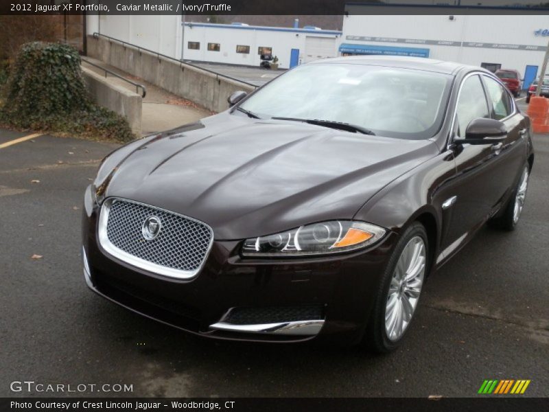 Caviar Metallic / Ivory/Truffle 2012 Jaguar XF Portfolio