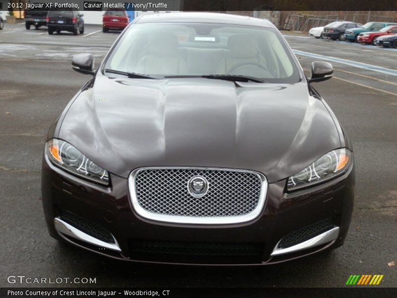 Caviar Metallic / Ivory/Truffle 2012 Jaguar XF Portfolio
