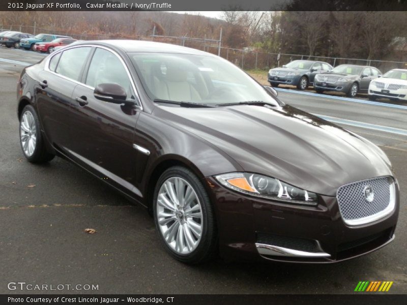 Caviar Metallic / Ivory/Truffle 2012 Jaguar XF Portfolio