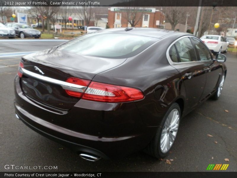 Caviar Metallic / Ivory/Truffle 2012 Jaguar XF Portfolio