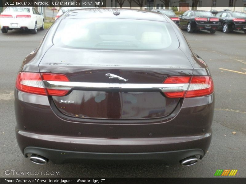 Caviar Metallic / Ivory/Truffle 2012 Jaguar XF Portfolio