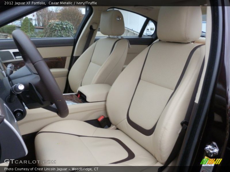 Caviar Metallic / Ivory/Truffle 2012 Jaguar XF Portfolio