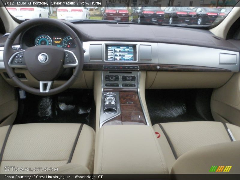 Caviar Metallic / Ivory/Truffle 2012 Jaguar XF Portfolio