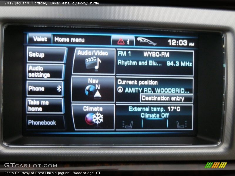 Caviar Metallic / Ivory/Truffle 2012 Jaguar XF Portfolio