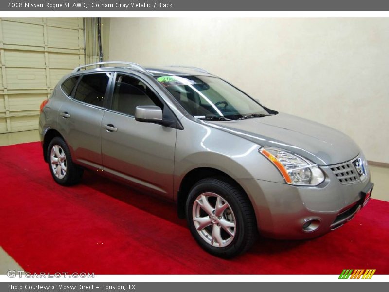 Gotham Gray Metallic / Black 2008 Nissan Rogue SL AWD