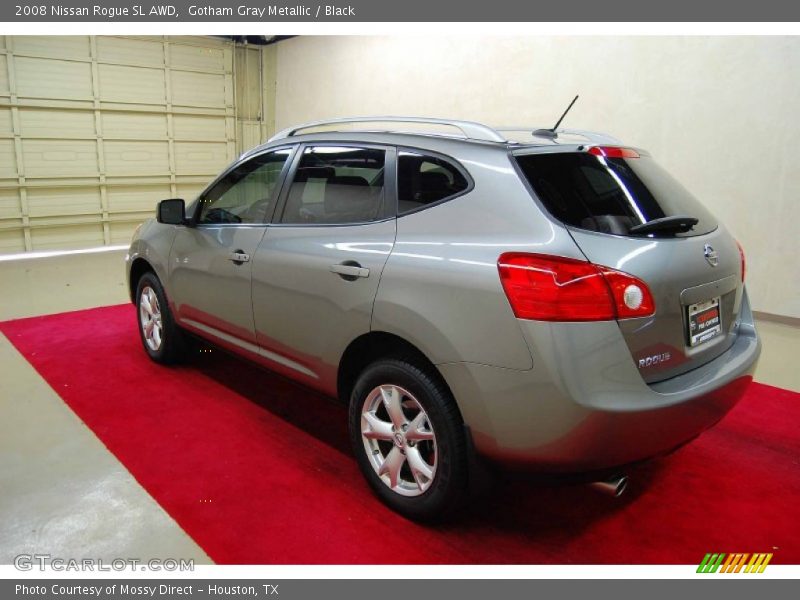 Gotham Gray Metallic / Black 2008 Nissan Rogue SL AWD