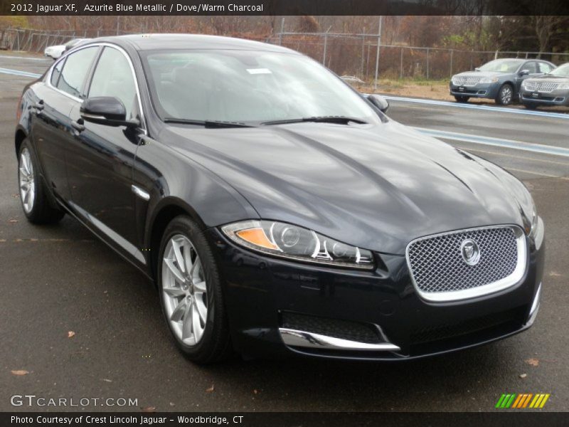 Azurite Blue Metallic / Dove/Warm Charcoal 2012 Jaguar XF