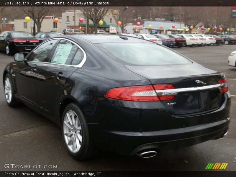 Azurite Blue Metallic / Dove/Warm Charcoal 2012 Jaguar XF