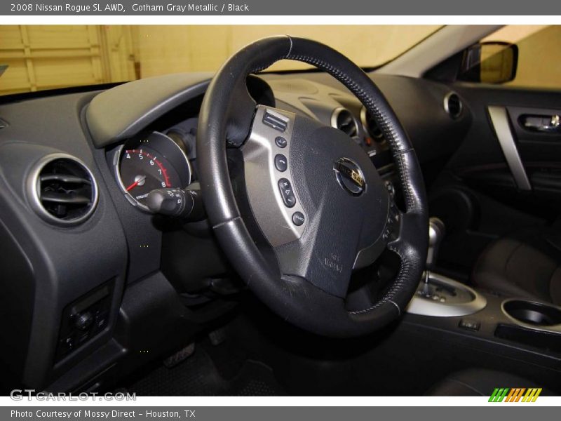 Gotham Gray Metallic / Black 2008 Nissan Rogue SL AWD
