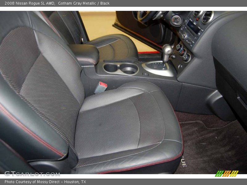 Gotham Gray Metallic / Black 2008 Nissan Rogue SL AWD