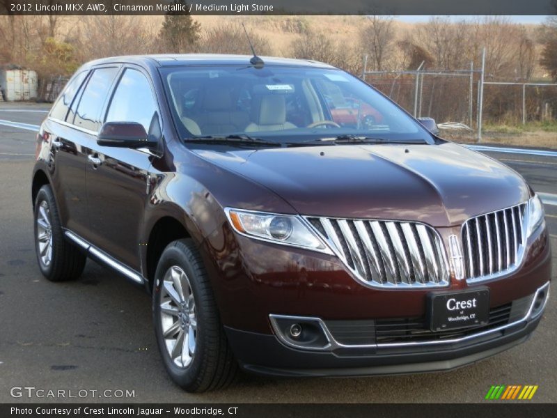 Cinnamon Metallic / Medium Light Stone 2012 Lincoln MKX AWD