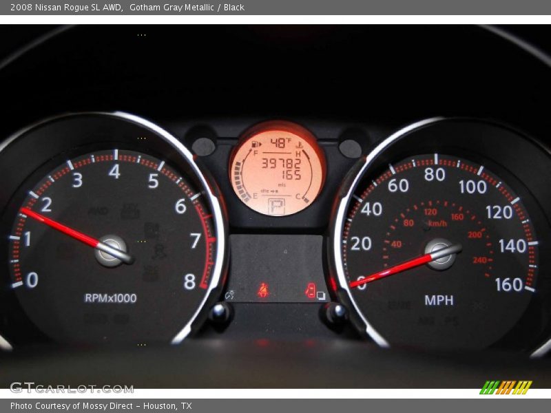 Gotham Gray Metallic / Black 2008 Nissan Rogue SL AWD
