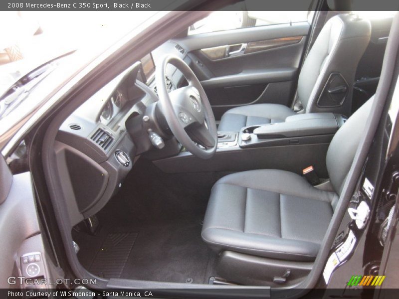 Black / Black 2008 Mercedes-Benz C 350 Sport