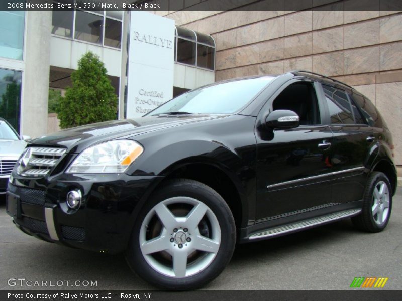 Black / Black 2008 Mercedes-Benz ML 550 4Matic
