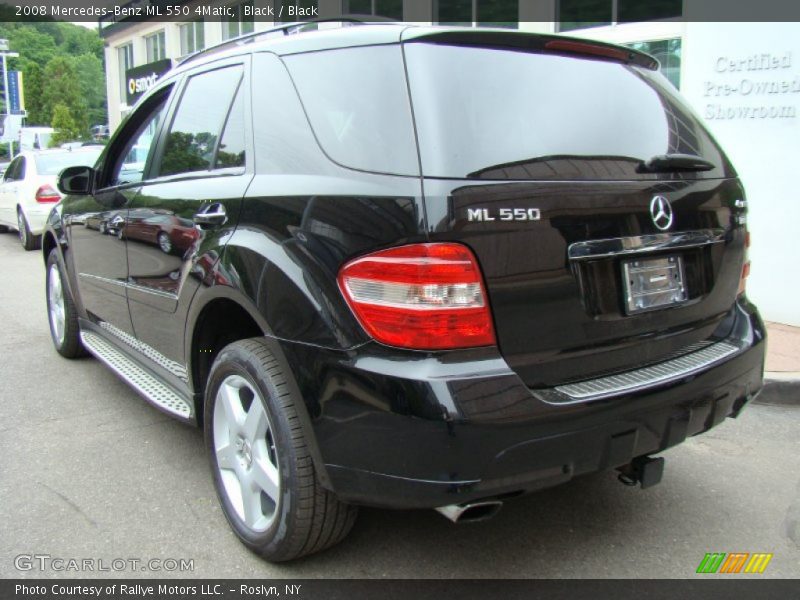 Black / Black 2008 Mercedes-Benz ML 550 4Matic