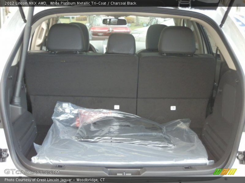 White Platinum Metallic Tri-Coat / Charcoal Black 2012 Lincoln MKX AWD