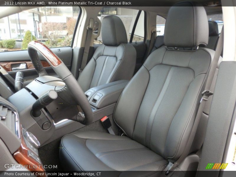 White Platinum Metallic Tri-Coat / Charcoal Black 2012 Lincoln MKX AWD