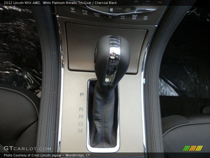 White Platinum Metallic Tri-Coat / Charcoal Black 2012 Lincoln MKX AWD