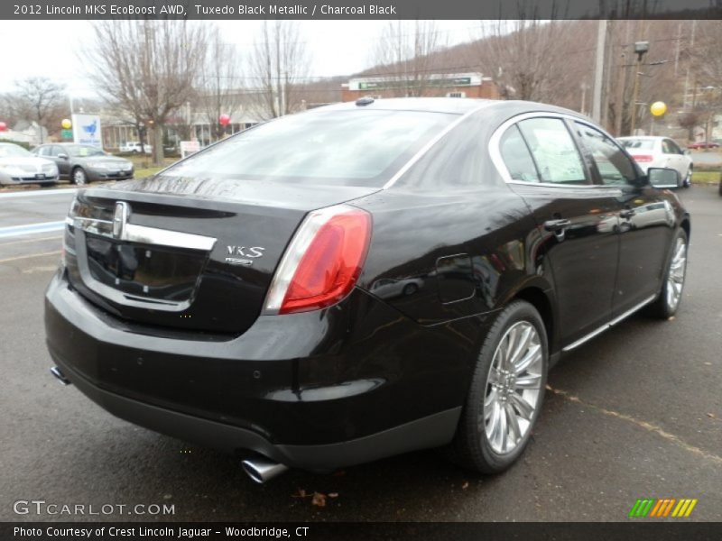 Tuxedo Black Metallic / Charcoal Black 2012 Lincoln MKS EcoBoost AWD