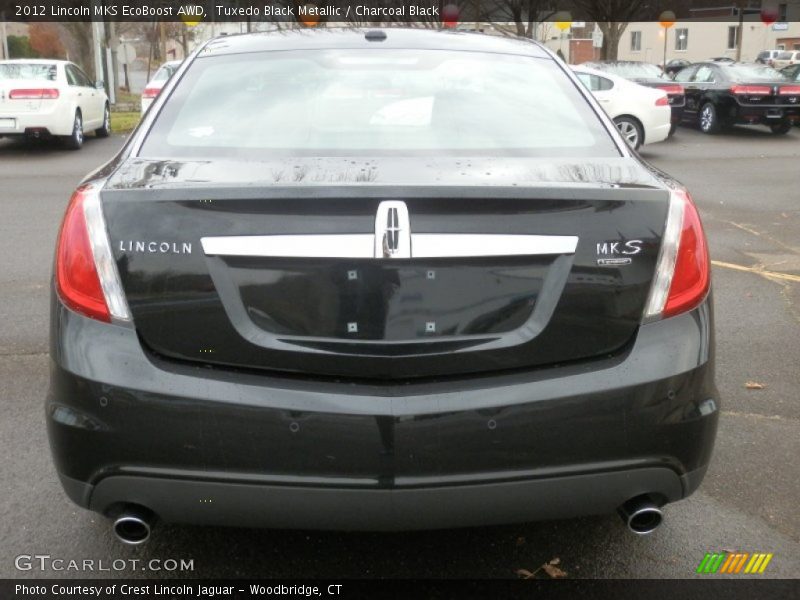 Tuxedo Black Metallic / Charcoal Black 2012 Lincoln MKS EcoBoost AWD