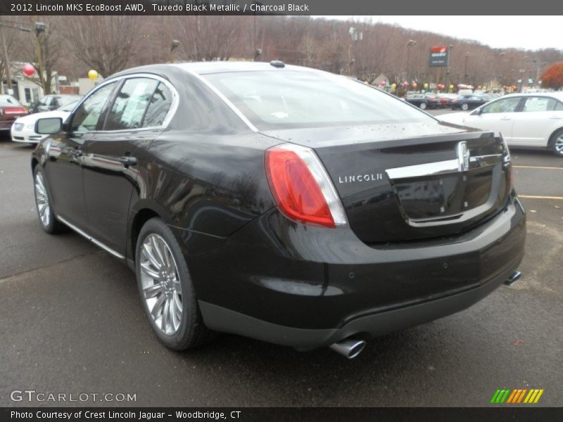Tuxedo Black Metallic / Charcoal Black 2012 Lincoln MKS EcoBoost AWD