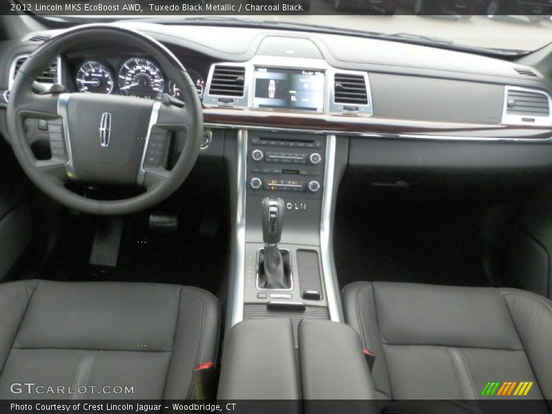 Tuxedo Black Metallic / Charcoal Black 2012 Lincoln MKS EcoBoost AWD