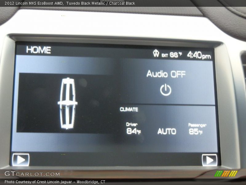 Tuxedo Black Metallic / Charcoal Black 2012 Lincoln MKS EcoBoost AWD