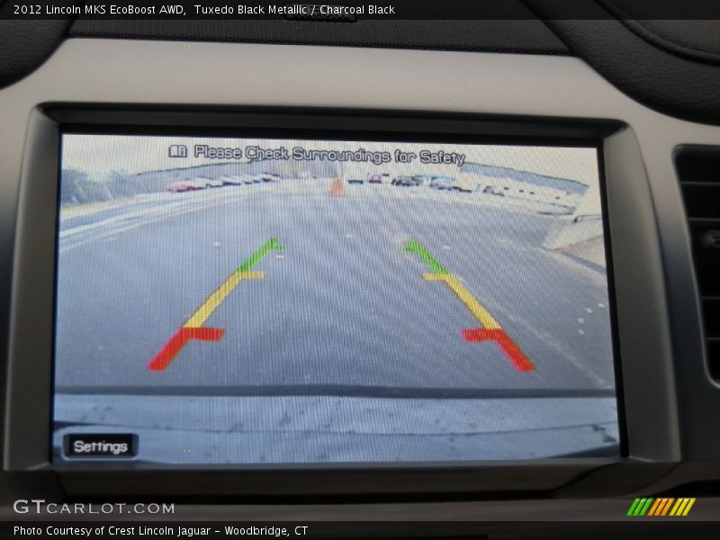 Tuxedo Black Metallic / Charcoal Black 2012 Lincoln MKS EcoBoost AWD