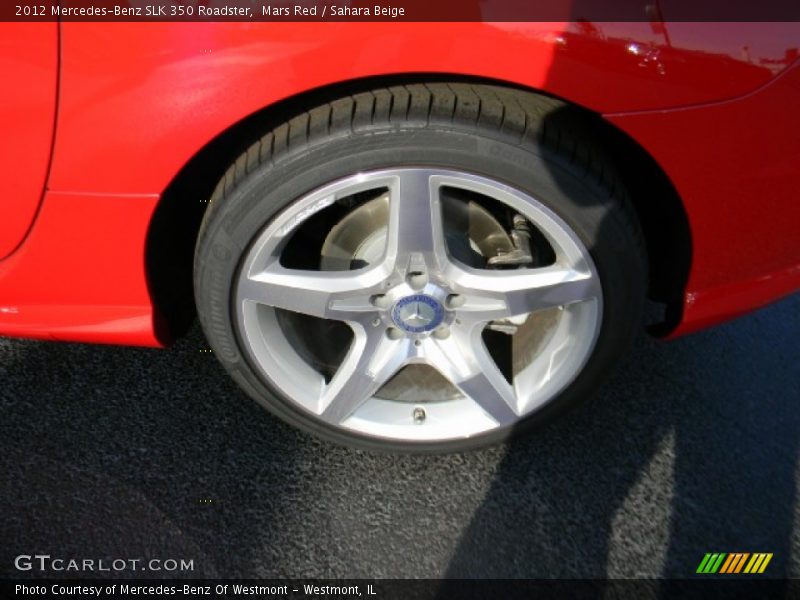 Mars Red / Sahara Beige 2012 Mercedes-Benz SLK 350 Roadster
