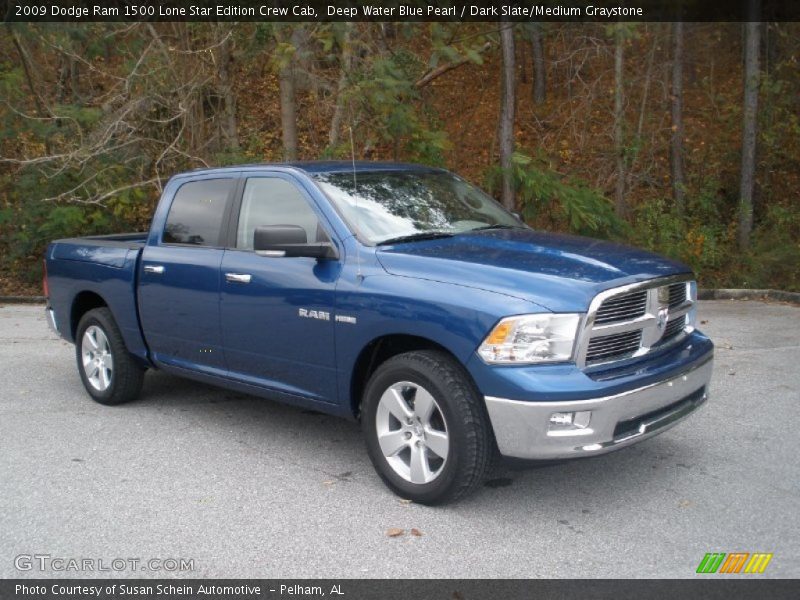 Deep Water Blue Pearl / Dark Slate/Medium Graystone 2009 Dodge Ram 1500 Lone Star Edition Crew Cab