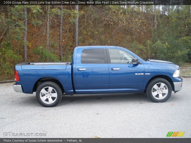 Deep Water Blue Pearl / Dark Slate/Medium Graystone 2009 Dodge Ram 1500 Lone Star Edition Crew Cab