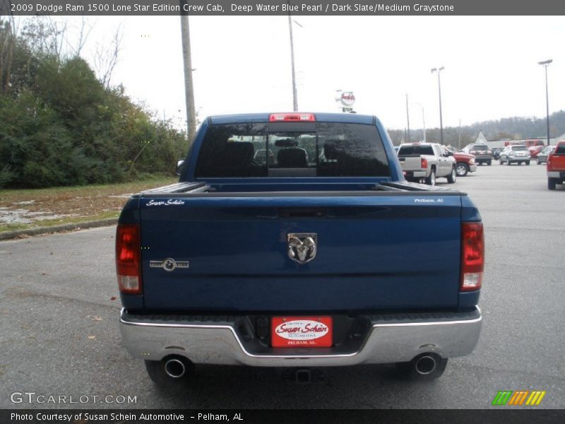 Deep Water Blue Pearl / Dark Slate/Medium Graystone 2009 Dodge Ram 1500 Lone Star Edition Crew Cab