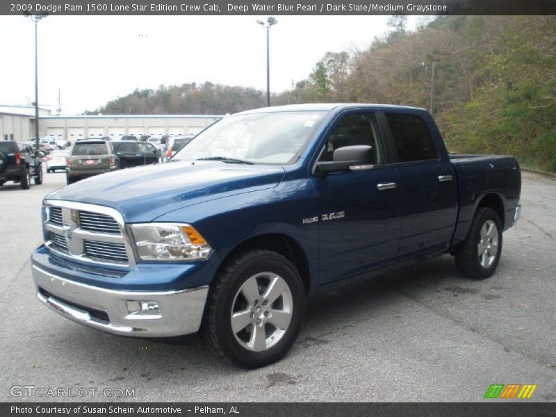Deep Water Blue Pearl / Dark Slate/Medium Graystone 2009 Dodge Ram 1500 Lone Star Edition Crew Cab