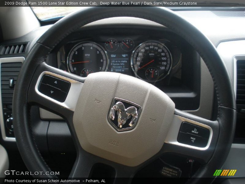Deep Water Blue Pearl / Dark Slate/Medium Graystone 2009 Dodge Ram 1500 Lone Star Edition Crew Cab