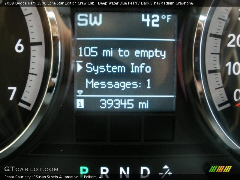 Deep Water Blue Pearl / Dark Slate/Medium Graystone 2009 Dodge Ram 1500 Lone Star Edition Crew Cab
