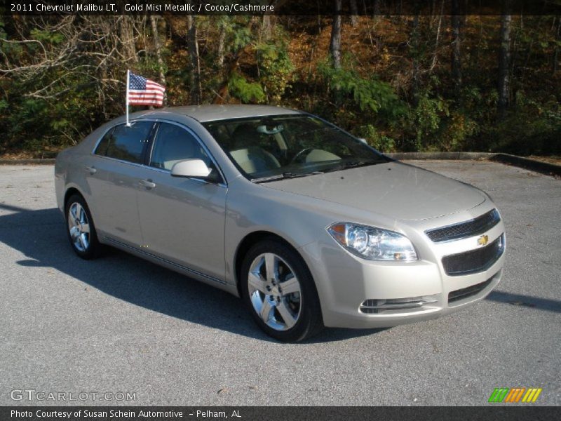 Gold Mist Metallic / Cocoa/Cashmere 2011 Chevrolet Malibu LT